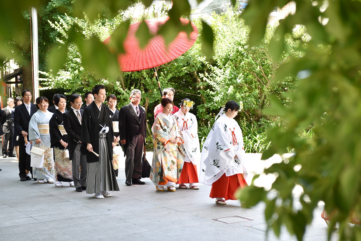 「神楽坂 赤城神社」での神前式※神社での挙式も完全サポート致します